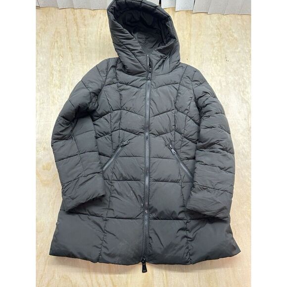 Bernardo 3 In 1 Puffer Jacket Sz M Long Style 22894B494 Black Recycled Materials - Picture 1 of 7